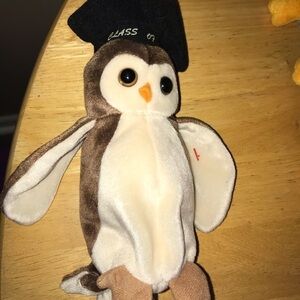 WISE grad 1998 Owl beanie baby NWT